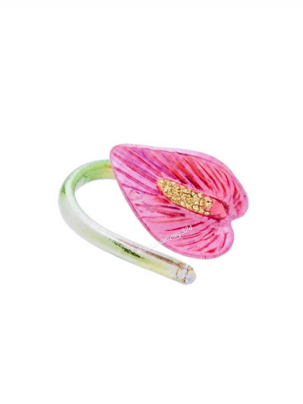 NWT ⚜️💖⚜️ BETSEY JOHNSON CALLA LILY RING IN PINK